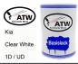 Preview: Kia, Clear White, 1D / UD: 500ml Lackdose, von ATW Autoteile West.